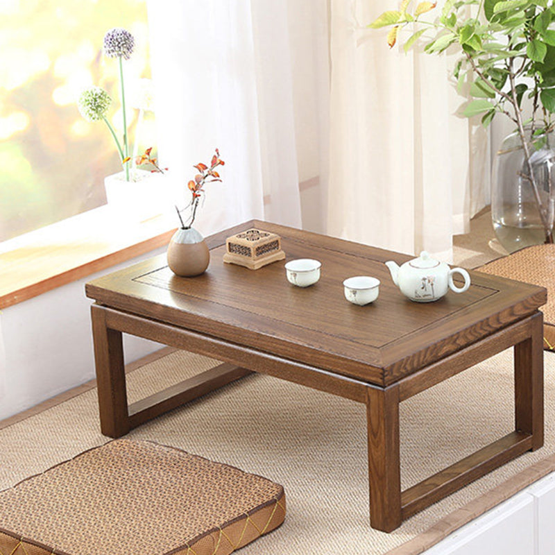 Table basse rectangulaire traditionnelle japonaise en bois d&