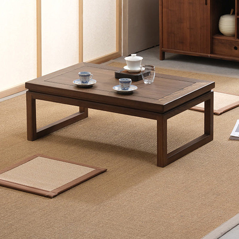 Table basse rectangulaire traditionnelle japonaise en bois d&