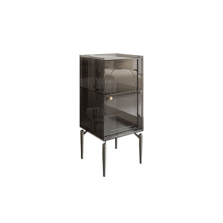 Moderno gabinete de almacenamiento rectangular de acero al carbono acrílico de lujo con 2/4 niveles para sala de estar 