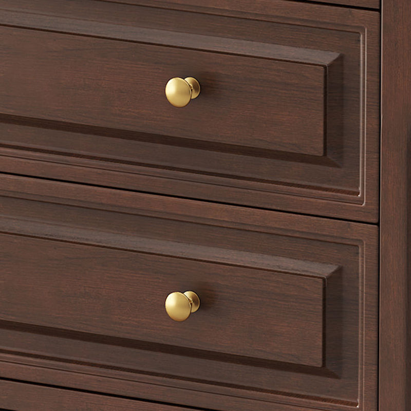 Gabinete de almacenamiento rectangular de madera contrachapada francesa tradicional de cerezo y pino con 4/5/6 cajones para sala de estar 