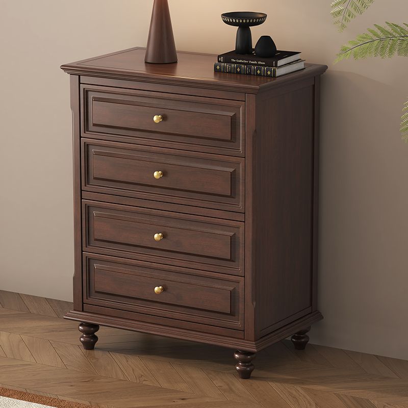 Gabinete de almacenamiento rectangular de madera contrachapada francesa tradicional de cerezo y pino con 4/5/6 cajones para sala de estar 