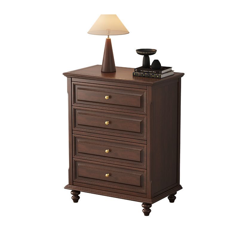 Gabinete de almacenamiento rectangular de madera contrachapada francesa tradicional de cerezo y pino con 4/5/6 cajones para sala de estar 