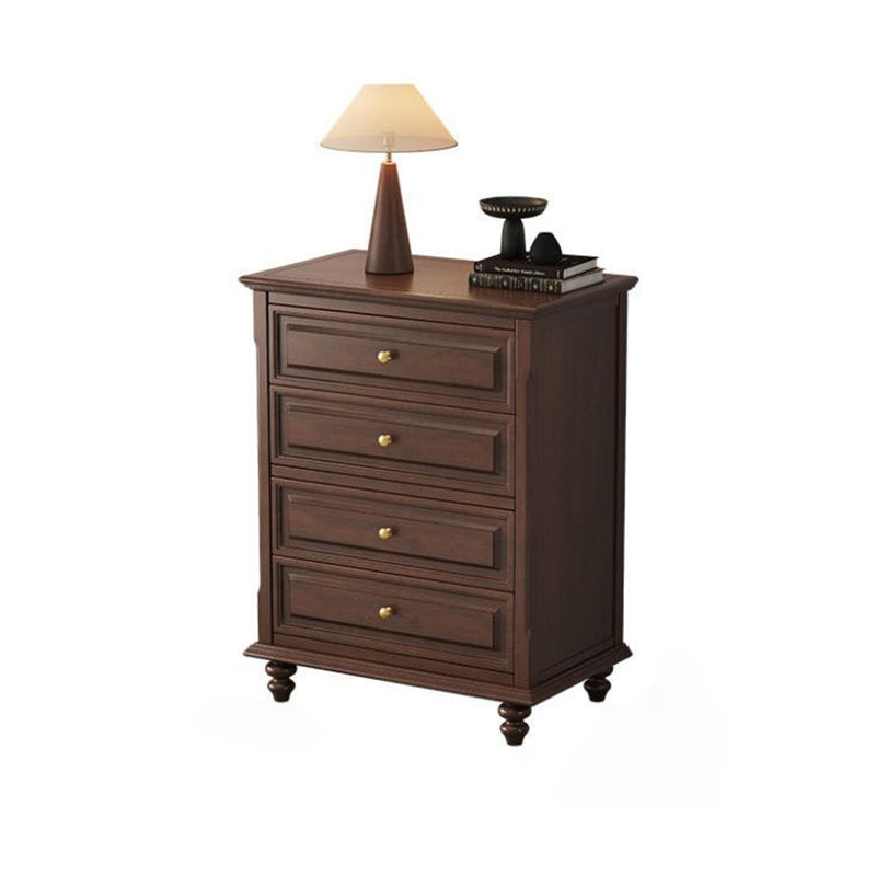 Gabinete de almacenamiento rectangular de madera contrachapada francesa tradicional de cerezo y pino con 4/5/6 cajones para sala de estar 