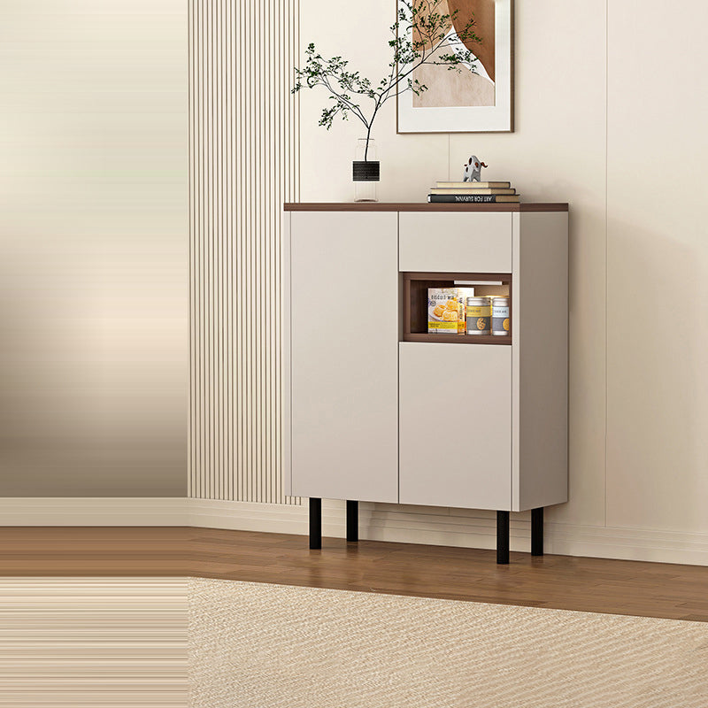 Modern Minimalist Eco Board Rectangular Storage Cabinet 3-Storage For Living Room