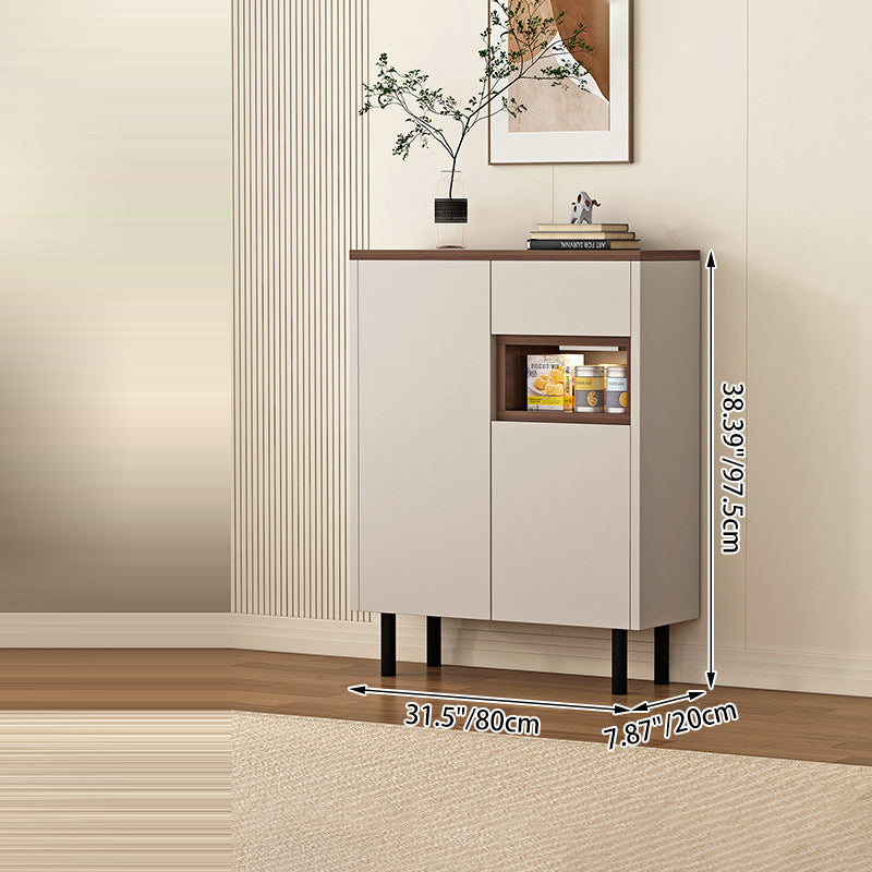 Modern Minimalist Eco Board Rectangular Storage Cabinet 3-Storage For Living Room