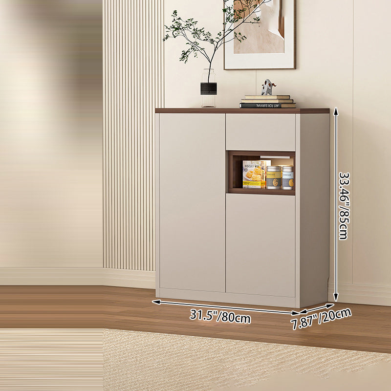 Modern Minimalist Eco Board Rectangular Storage Cabinet 3-Storage For Living Room