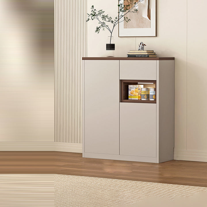 Modern Minimalist Eco Board Rectangular Storage Cabinet 3-Storage For Living Room
