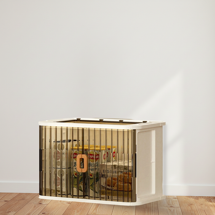 Modern Minimalist PP PET HIPS Curved Square Folding Storage Cabinet With 1 Storage For Bedroom