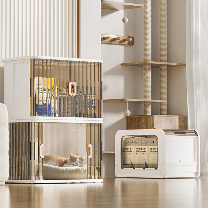 Modern Minimalist PP PET HIPS Curved Square Folding Storage Cabinet With 1 Storage For Bedroom