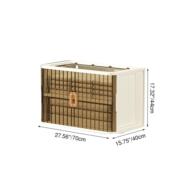 Modern Minimalist PP PET HIPS Curved Square Folding Storage Cabinet With 1 Storage For Bedroom