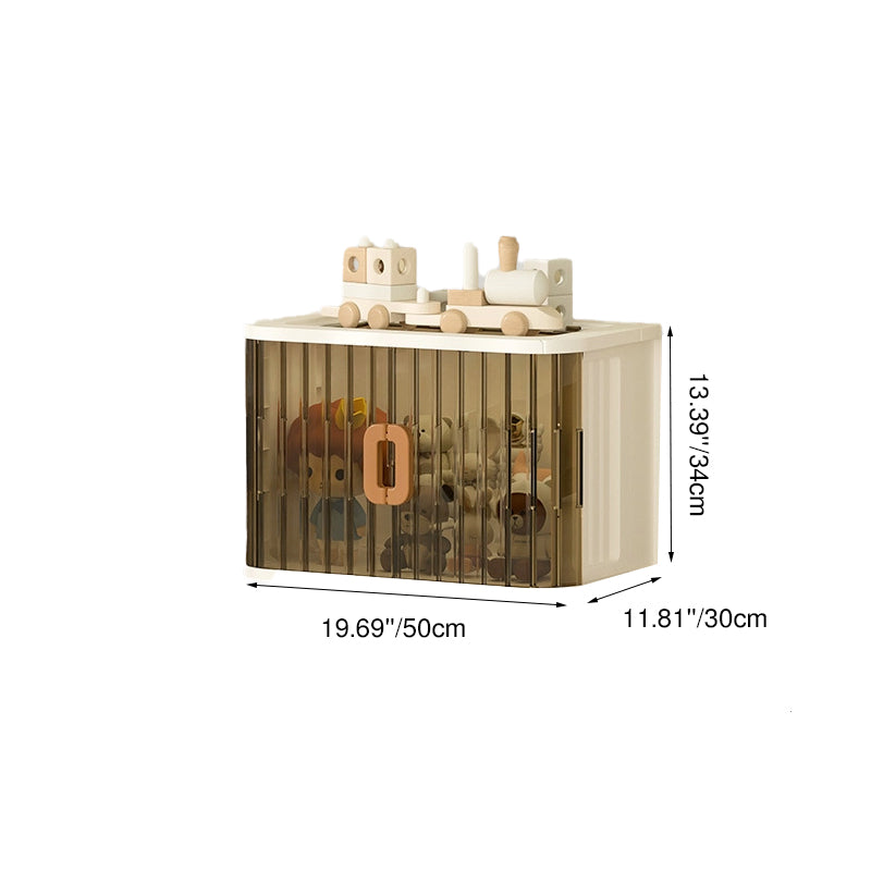 Modern Minimalist PP PET HIPS Curved Square Folding Storage Cabinet With 1 Storage For Bedroom