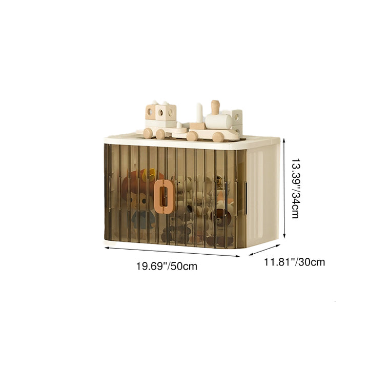 Modern Minimalist PP PET HIPS Curved Square Folding Storage Cabinet With 1 Storage For Bedroom