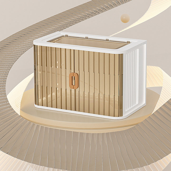 Modern Minimalist PP PET HIPS Curved Square Folding Storage Cabinet With 1 Storage For Bedroom