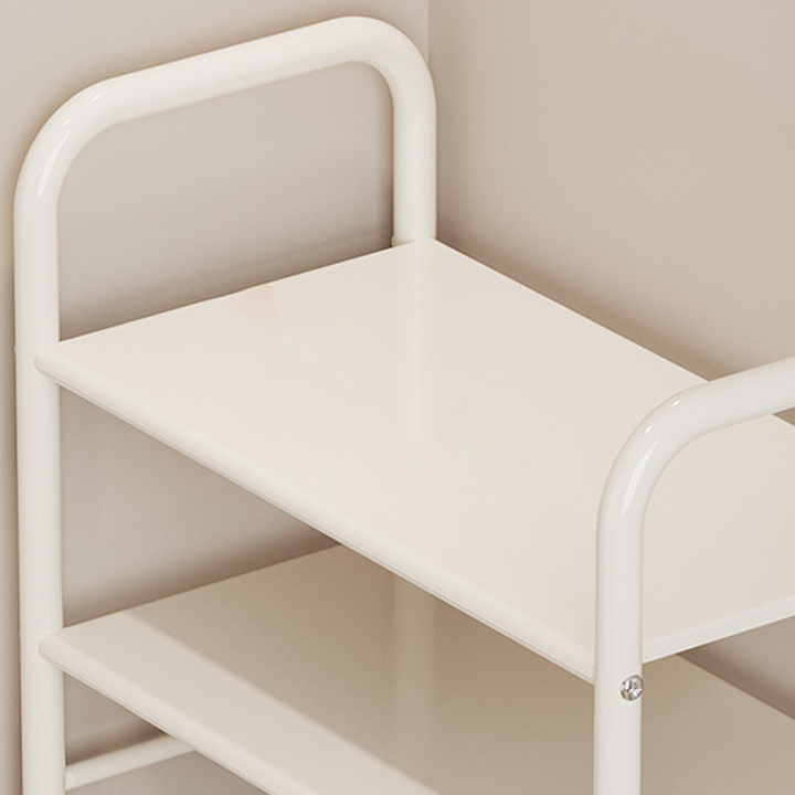 Modern Minimalist Iron Curved Rectangular Shoe Storage 5/6/7/8 Tier For Living Room