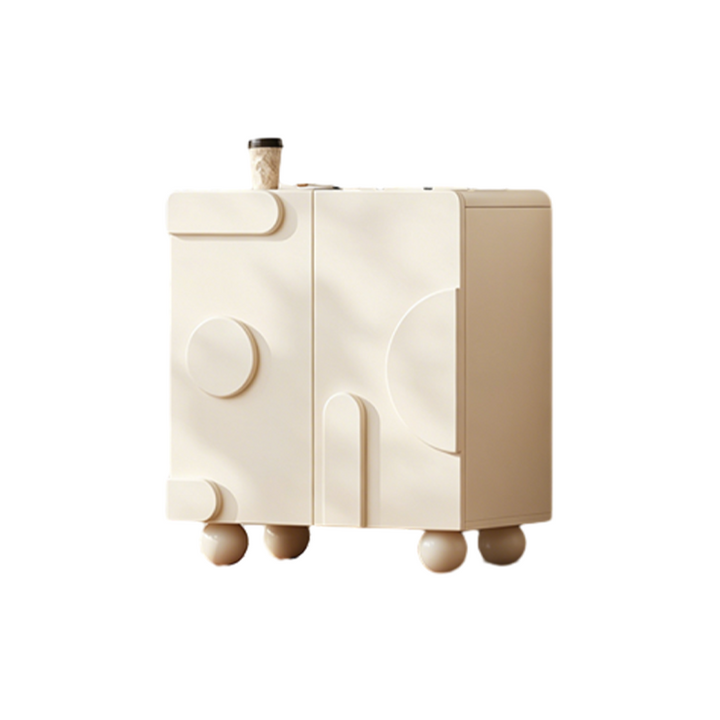 Aparador rectangular con globo de madera engineered de estilo francés tradicional con almacenamiento 2/3 para sala de estar 