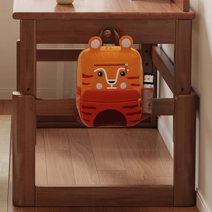 Escritorio infantil rectangular de madera contrachapada de estilo minimalista moderno con 2 cajones para sala de estar 