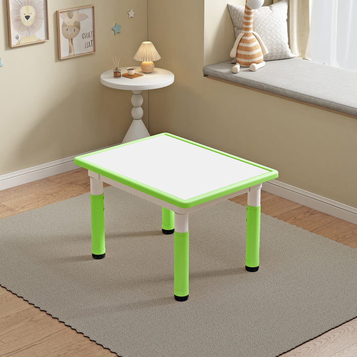 Modern Minimalist MDF PP Cylinder Rectangular Kids Study Table Chair Set With Adjustable Height For Living Room