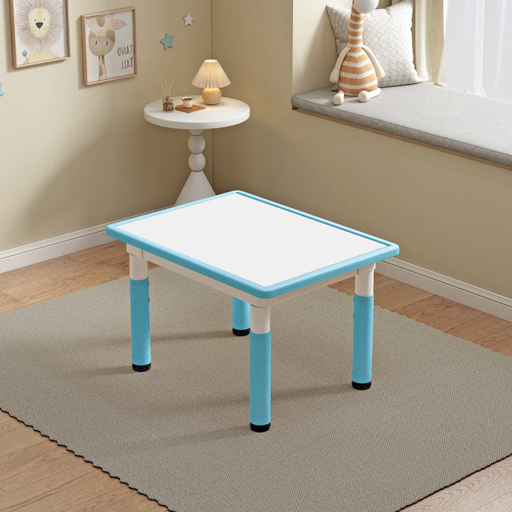 Modern Minimalist MDF PP Cylinder Rectangular Kids Study Table Chair Set With Adjustable Height For Living Room