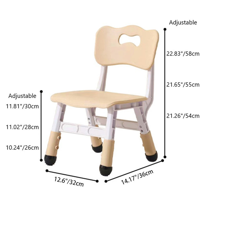 Modern Minimalist MDF PP Cylinder Rectangular Kids Study Table Chair Set With Adjustable Height For Living Room
