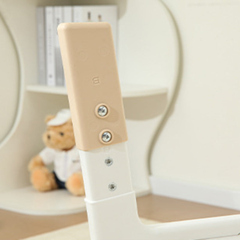 モダンミニマル MDF PP 角丸長方形 キッズ学習デスク 2段付き リビングルーム用 