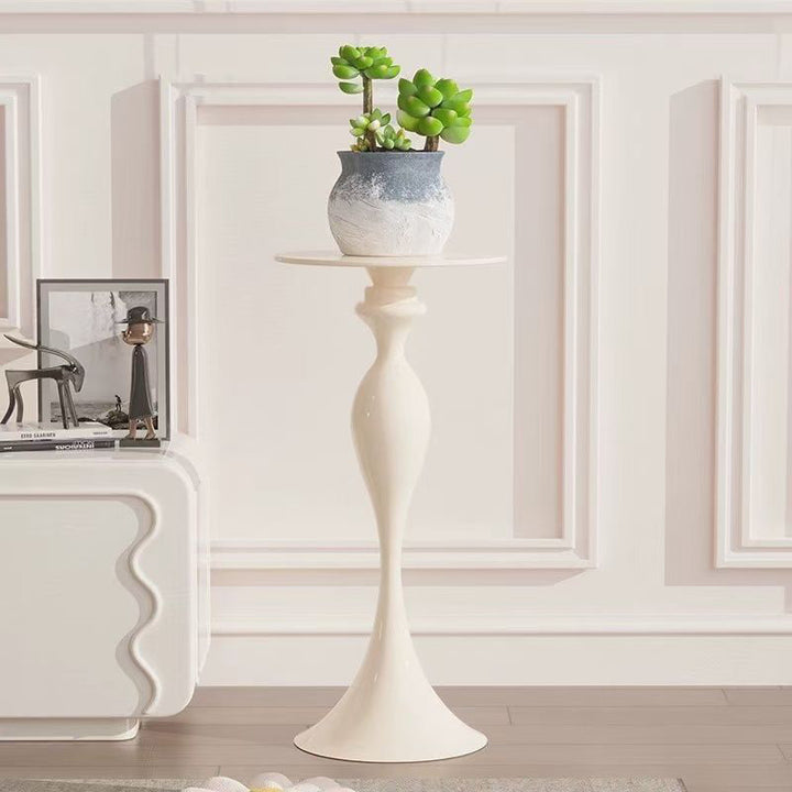 Table d'appoint ronde en fer de style scandinave contemporain en forme de gourde, à 1 niveau, pour salon 