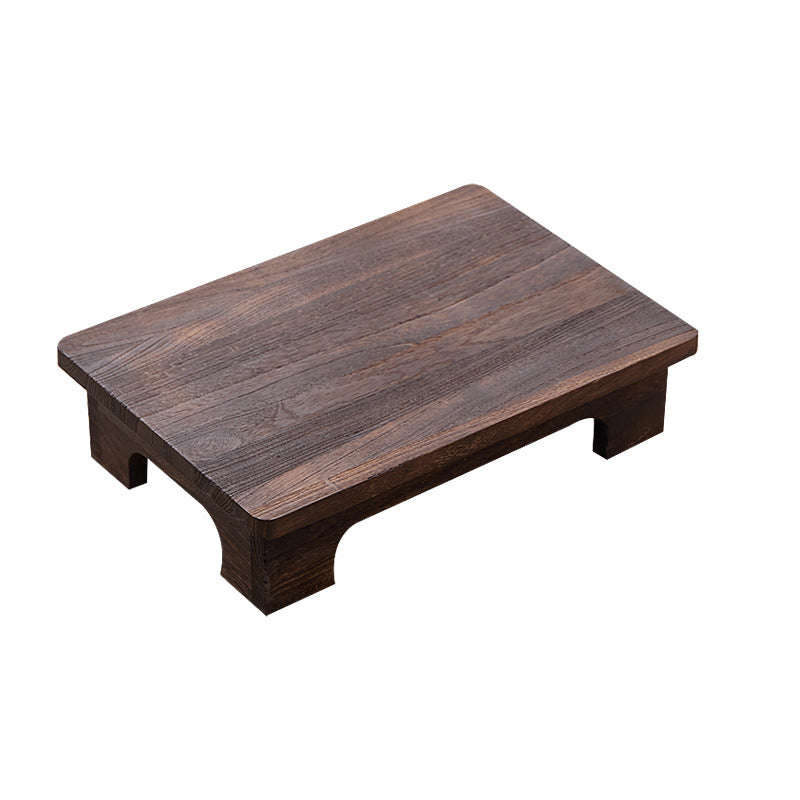 Traditional Japanese Rectangular Paulownia Wood Coffee Table For Living Room