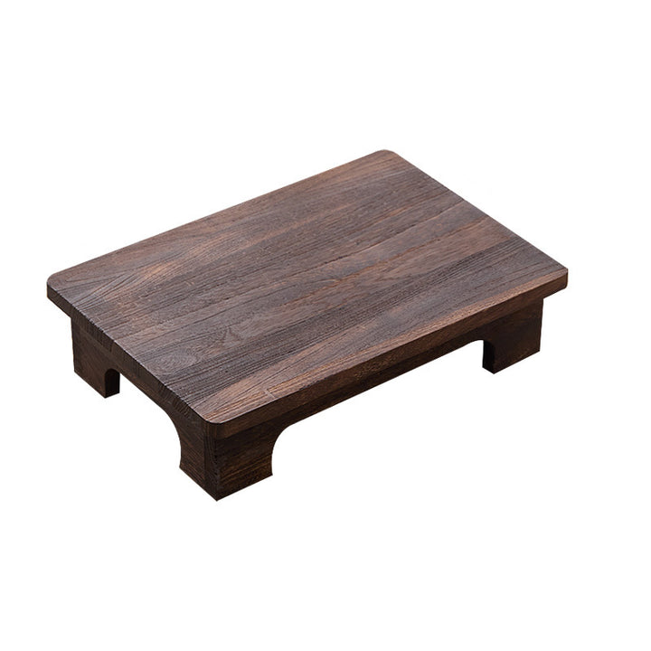 Traditional Japanese Rectangular Paulownia Wood Coffee Table For Living Room