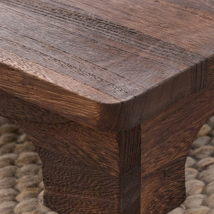 Traditional Japanese Rectangular Paulownia Wood Coffee Table For Living Room
