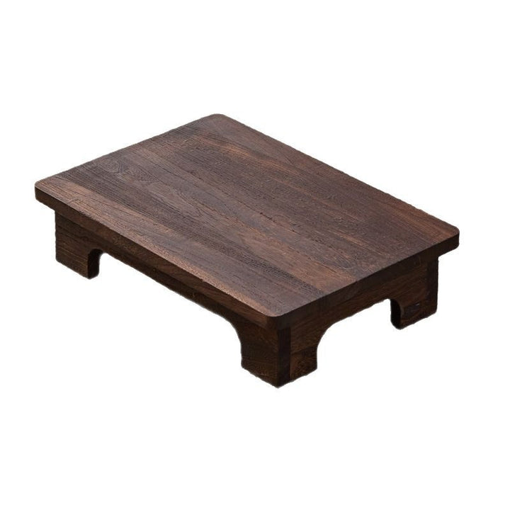 Traditional Japanese Rectangular Paulownia Wood Coffee Table For Living Room