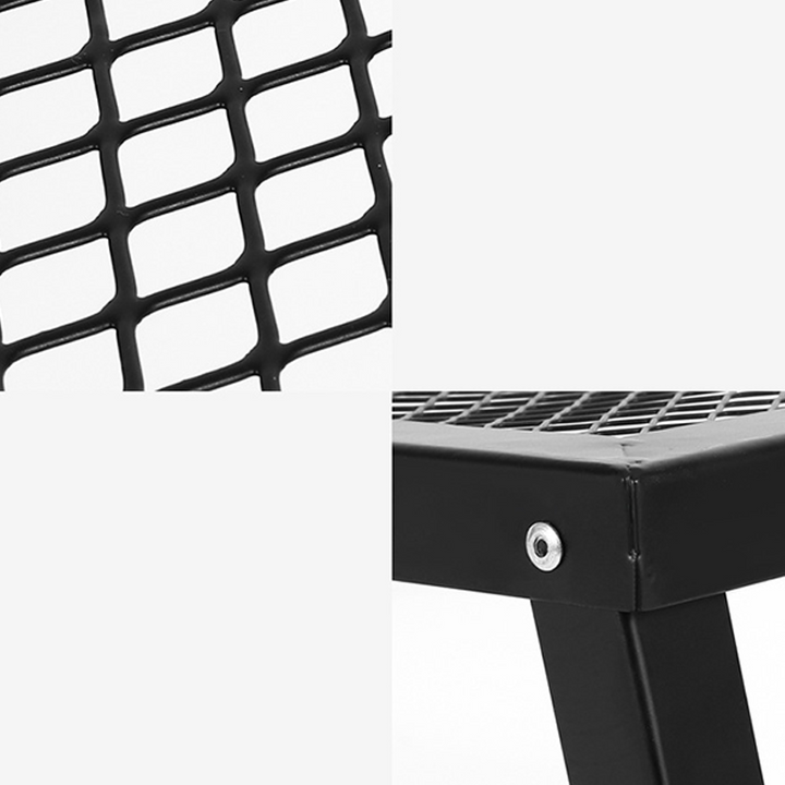 Modern Minimalist Rectangular Iron Basswood Folding Table Portable For Outdoor