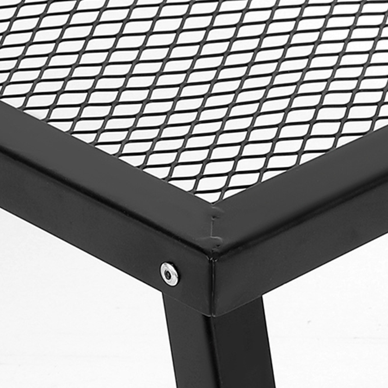 Modern Minimalist Rectangular Iron Basswood Folding Table Portable For Outdoor