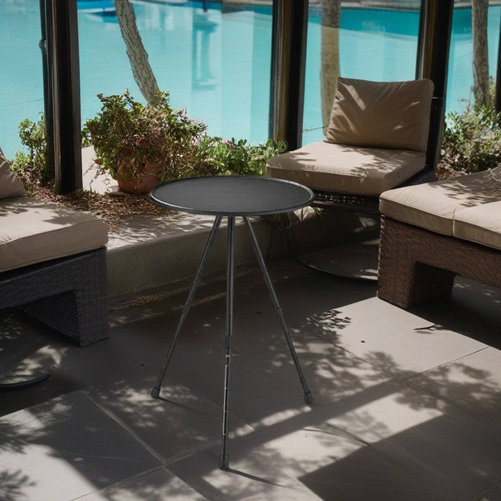 Modern Simplicity Round Tripod ABS Aluminum Alloy Outdoor Coffee Table For Outdoor