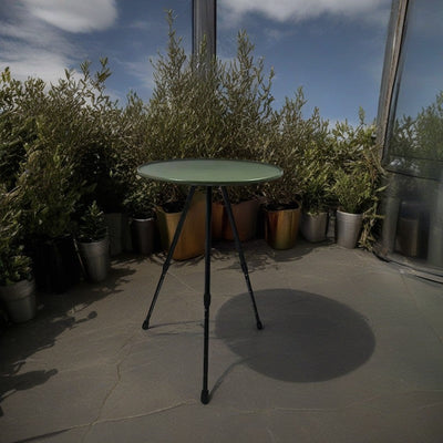 Table basse d'extérieur en aluminium à trépied rond de simplicité moderne pour l'extérieur 