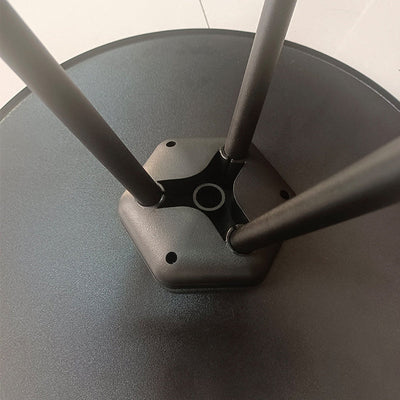 Table basse d'extérieur en aluminium à trépied rond de simplicité moderne pour l'extérieur 