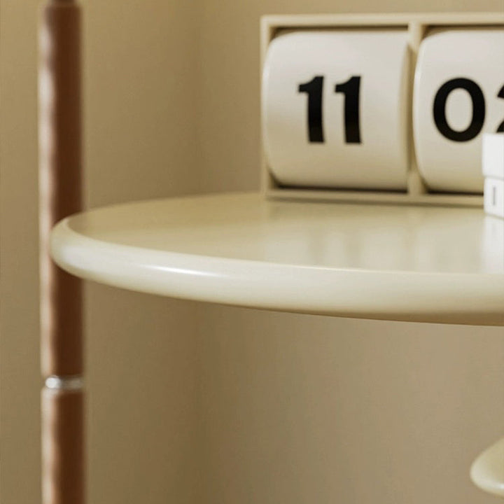 Zeitgenössischer nordischer runder Kerzenhalter-Form-Basis-Kohlenstoffstahl-Couchtisch für das Wohnzimmer 