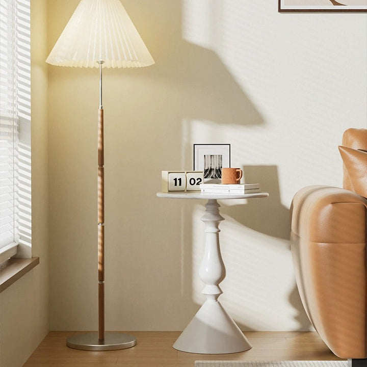 Zeitgenössischer nordischer runder Kerzenhalter-Form-Basis-Kohlenstoffstahl-Couchtisch für das Wohnzimmer 