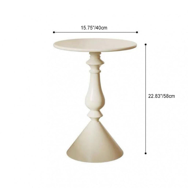 Zeitgenössischer nordischer runder Kerzenhalter-Form-Basis-Kohlenstoffstahl-Couchtisch für das Wohnzimmer 