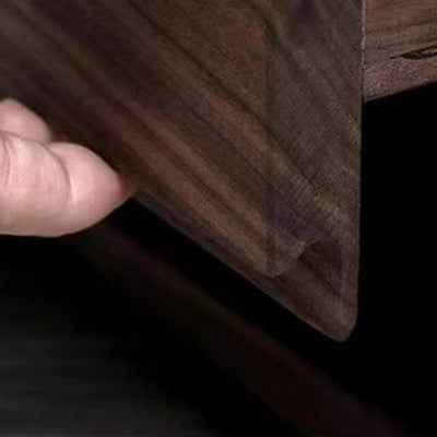 Table de nuit rectangulaire en bois nordique contemporain à 1 tiroir pour chambre 
