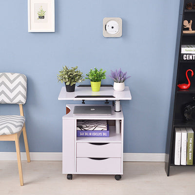 Table de nuit rectangulaire en acier au carbone amovible minimaliste moderne avec panneau de densité, 2 tiroirs, 1 armoire pour chambre à coucher 