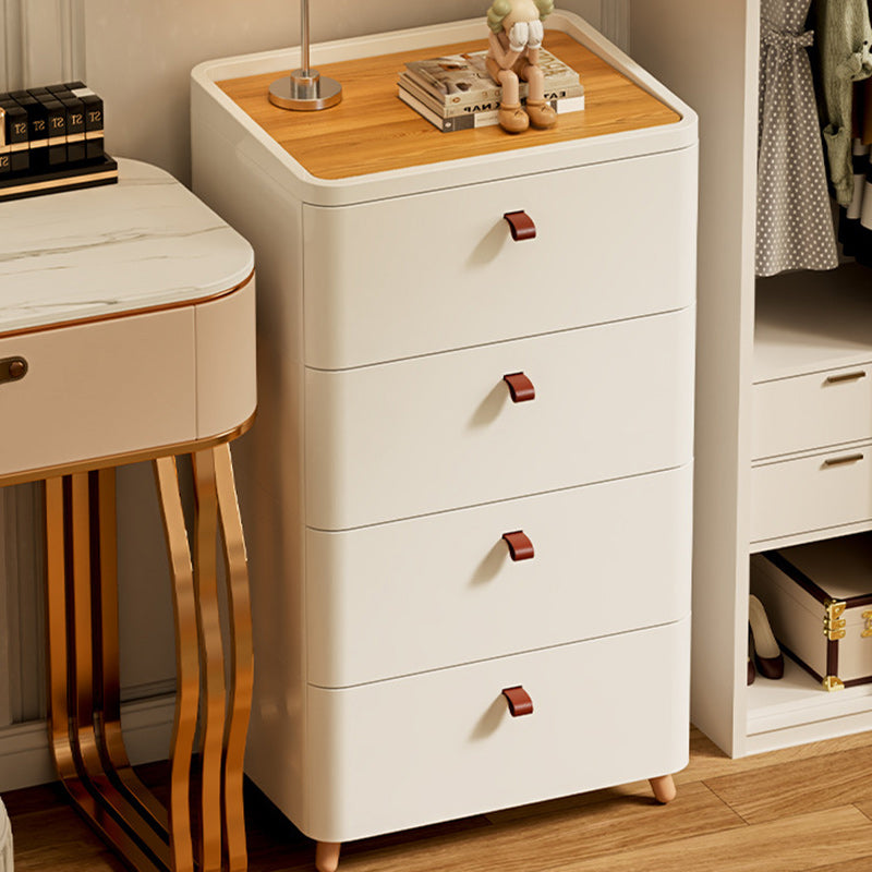 Table de chevet moderne minimaliste rectangulaire en bois massif PP avec 2/3/4/5 tiroirs pour chambre à coucher 