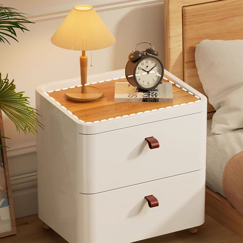 Table de chevet moderne minimaliste rectangulaire en bois massif PP avec 2/3/4/5 tiroirs pour chambre à coucher 