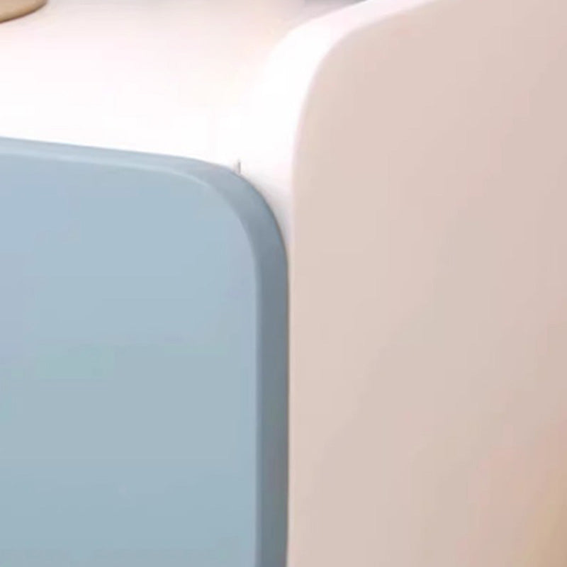 Table de nuit rectangulaire pour enfants créatifs contemporains avec faux panneau 1/2 tiroir pour chambre 
