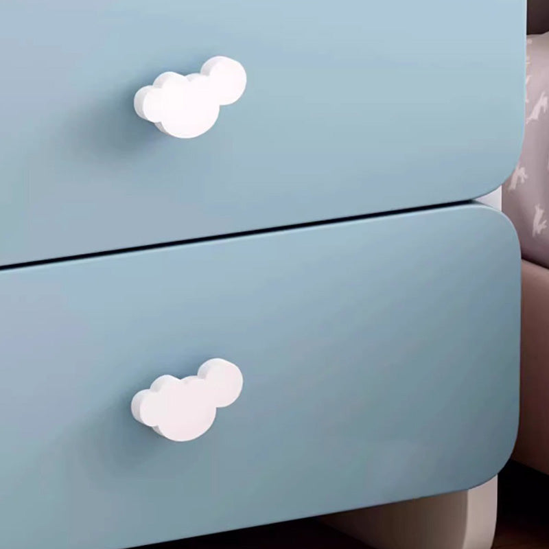 Table de nuit rectangulaire pour enfants créatifs contemporains avec faux panneau 1/2 tiroir pour chambre 