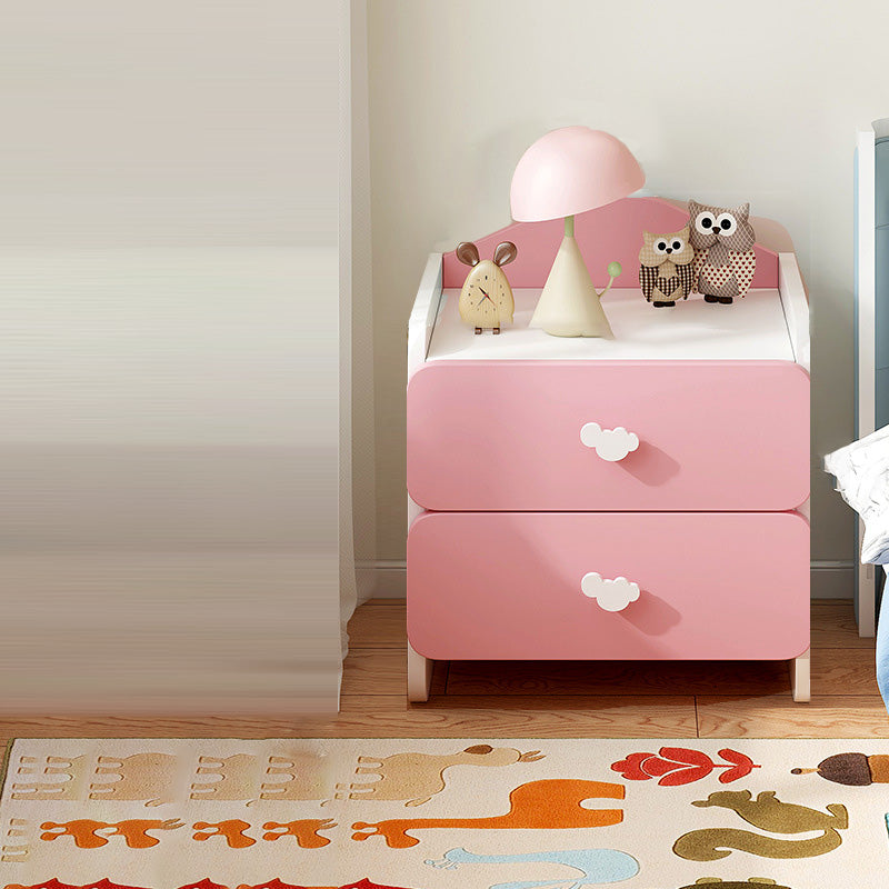 Table de nuit rectangulaire pour enfants créatifs contemporains avec faux panneau 1/2 tiroir pour chambre 