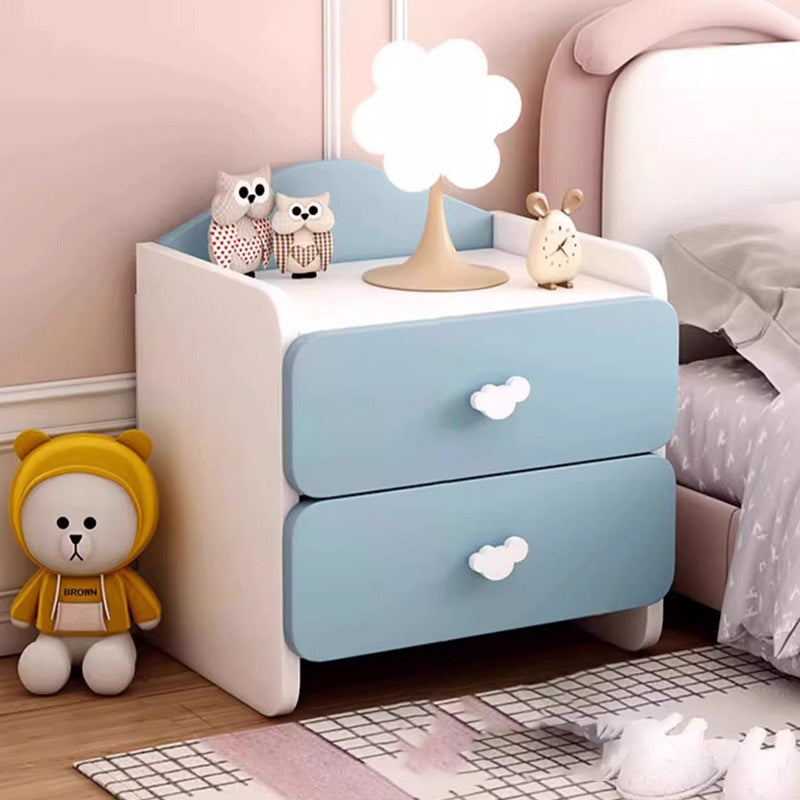 Table de nuit rectangulaire pour enfants créatifs contemporains avec faux panneau 1/2 tiroir pour chambre 