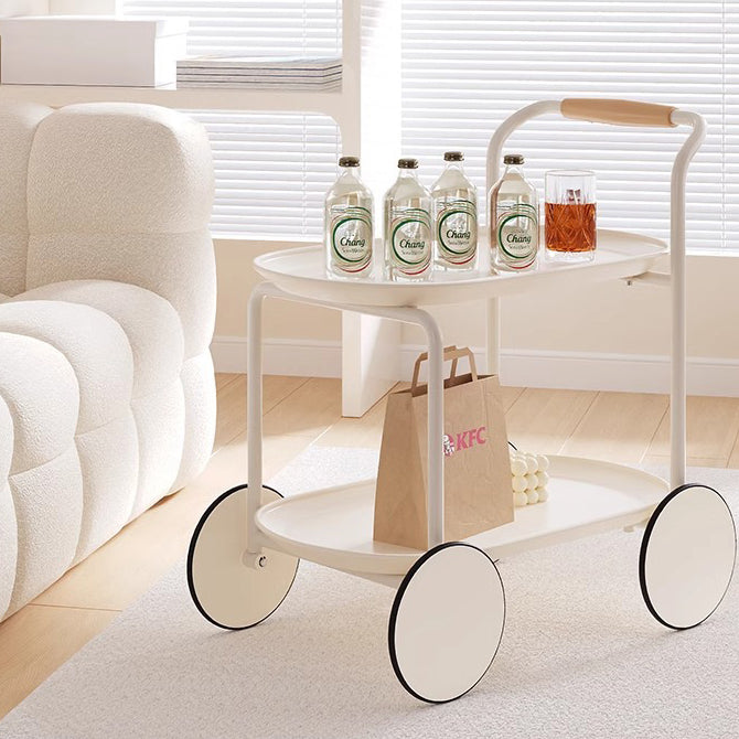 Moderner minimalistischer Beistelltisch mit Armlehne, abnehmbarer rechteckig-ovaler Form, aus Eisen und ABS, 2 Ebenen, für das Wohnzimmer 