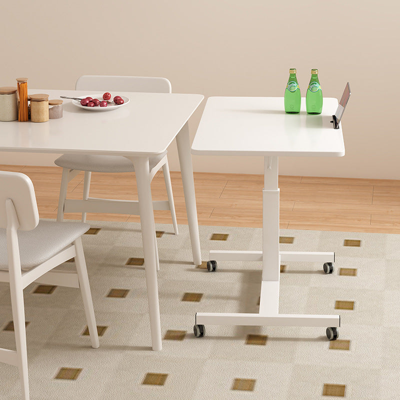 Moderner minimalistischer rechteckiger Holz-Stahl-Beistelltisch 1-stufig für das Wohnzimmer 