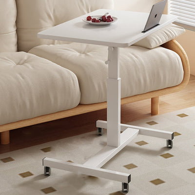 Moderner minimalistischer rechteckiger Holz-Stahl-Beistelltisch 1-stufig für das Wohnzimmer 