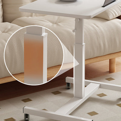 Moderner minimalistischer rechteckiger Holz-Stahl-Beistelltisch 1-stufig für das Wohnzimmer 