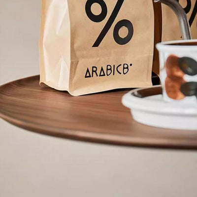 طاولة نهاية خشبية مستديرة تقليدية من الألمنيوم بطراز عتيق من طابق واحد لغرفة المعيشة 